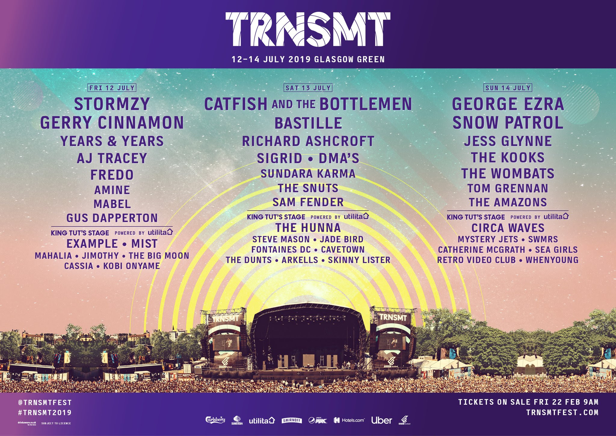 TRNSMT FESTIVAL - 2019 LINE-UP