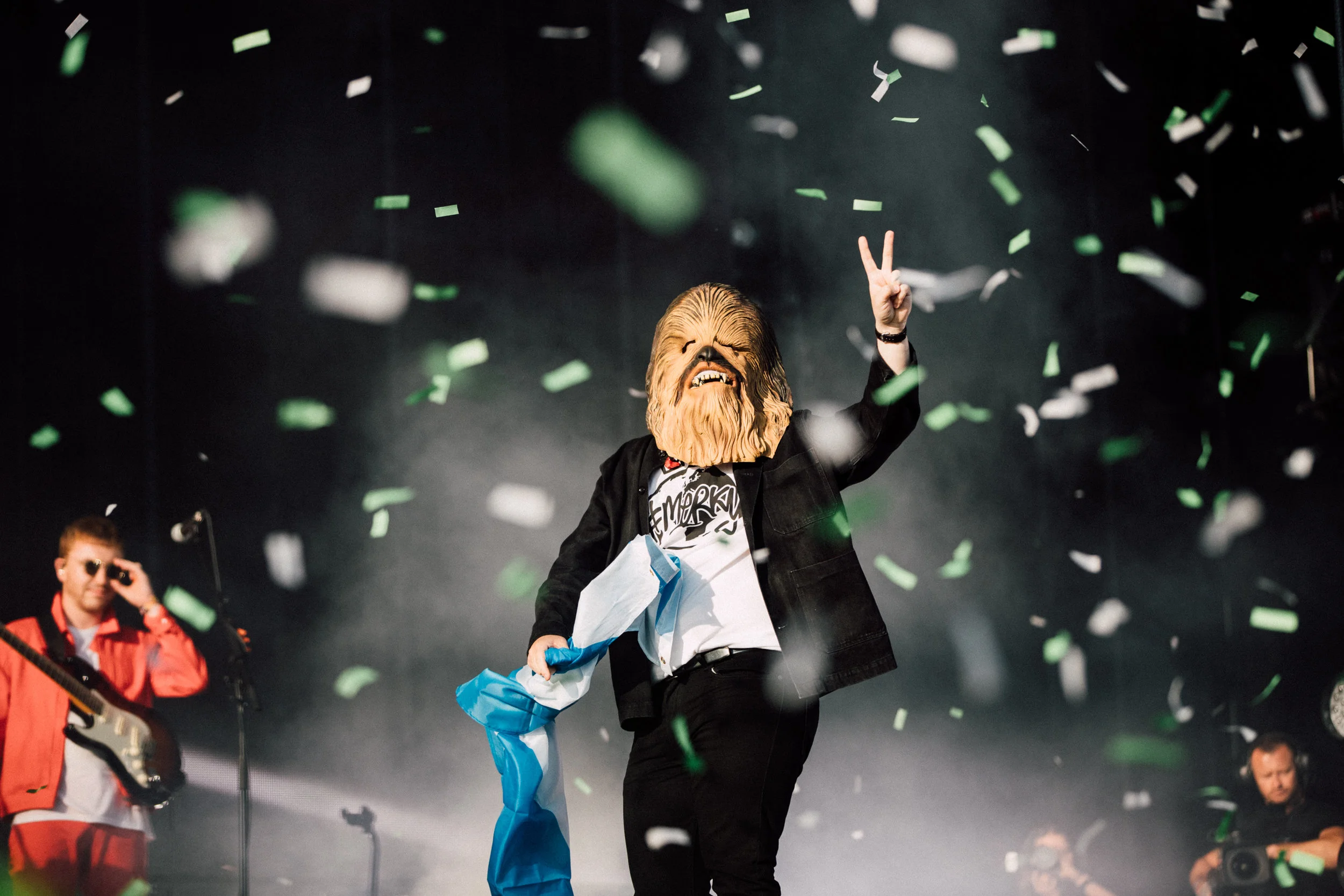 LEWIS CAPALDI APPEARING AS ‘CHEWABACCA’ COMING ON STAGE AT TRNSMT FESTIVAL 2019 PICTURE BY: RYAN BUCHANAN
