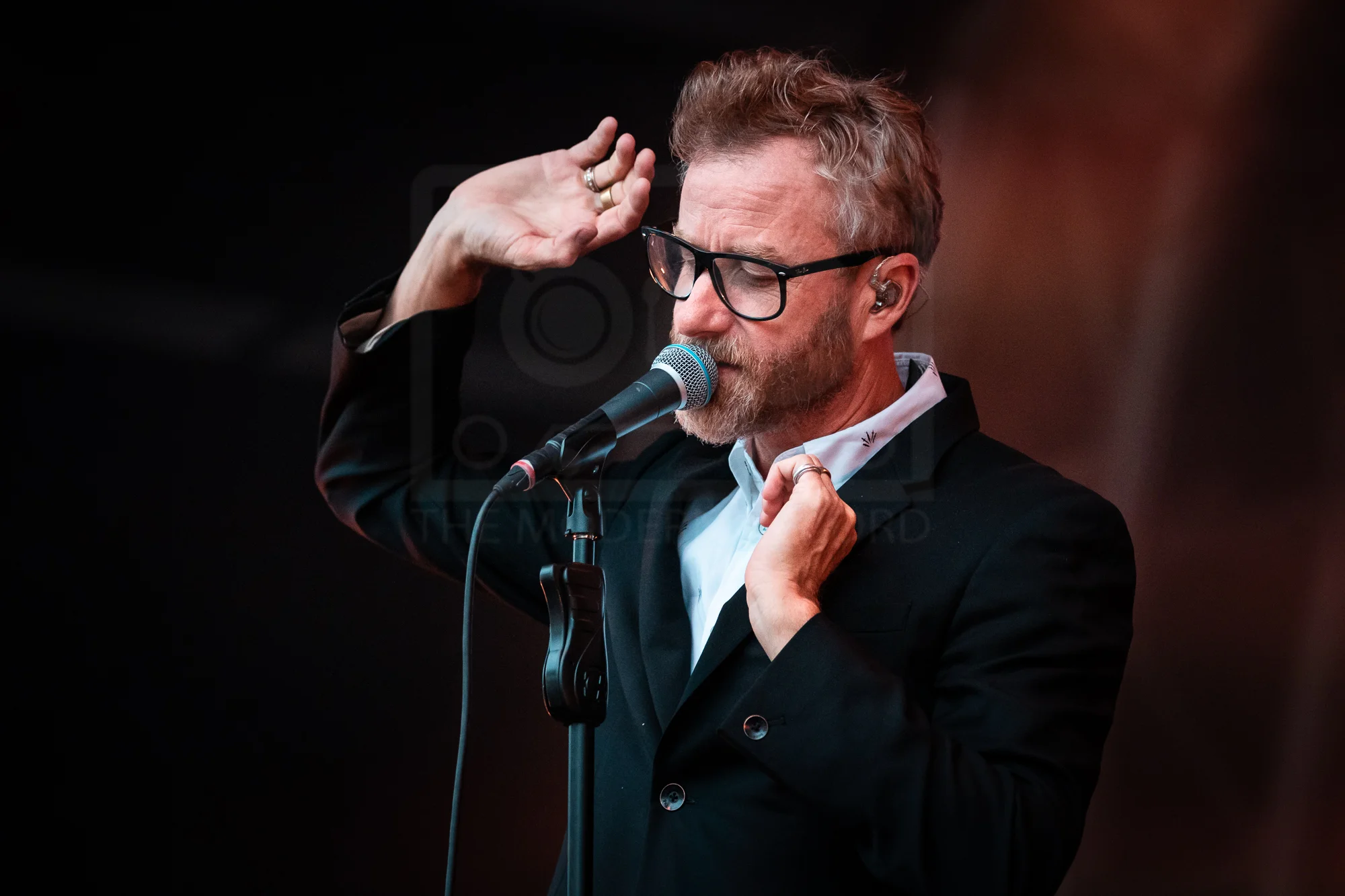 THE NATIONAL PERFORMING AT MANCHESTER’S CASTLEFIELD BOWL AS PART OF SOUNDS OF THE CITY PICTURE BY: KENDALL WILSON