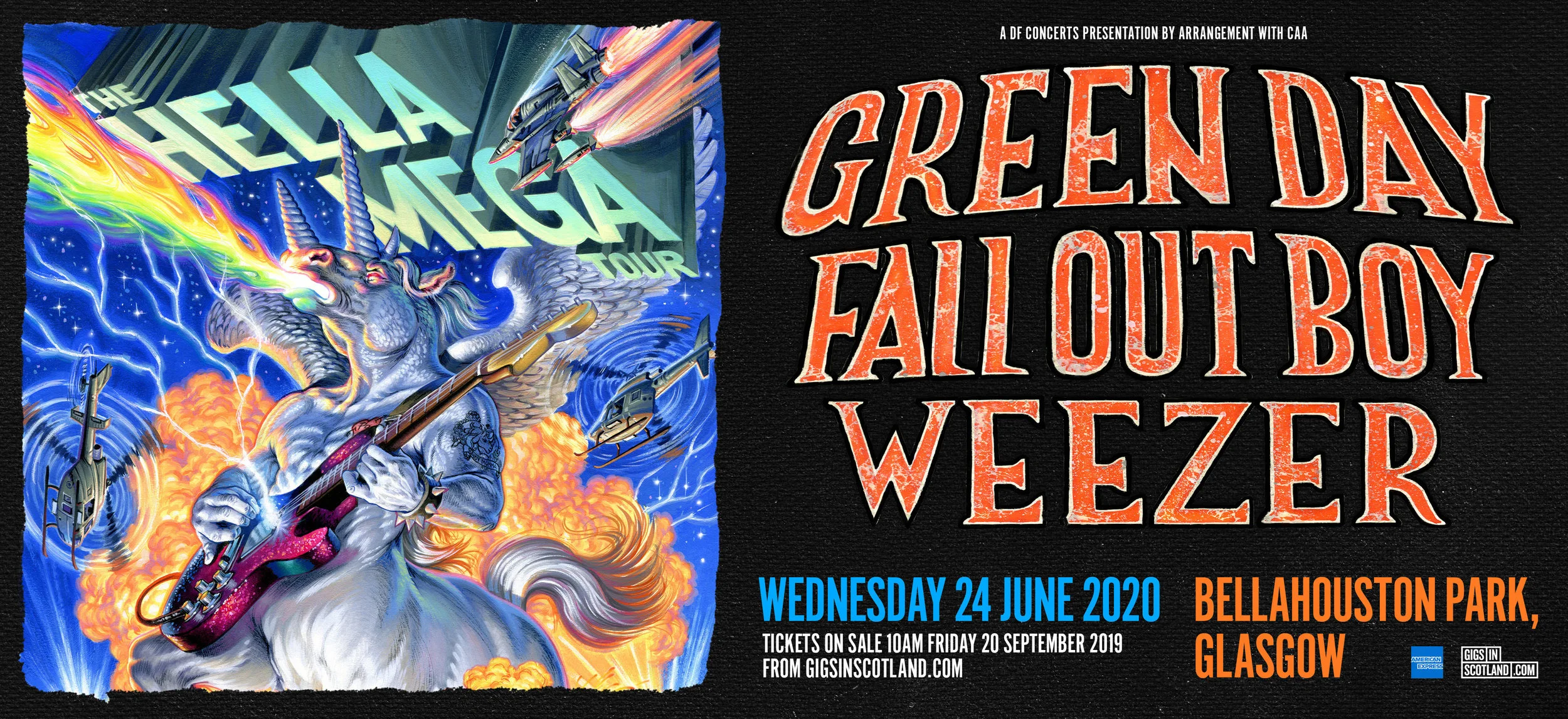ROCK ICONS GREEN DAY, FALL OUT BOY AND WEEZER ANNOUNCE GLOBAL HELLA MEGA TOUR WITH HUGE GLASGOW SHOW 