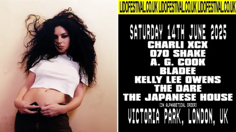 Charli xcx joins LIDO Festival line up with curated festival 'party girl'