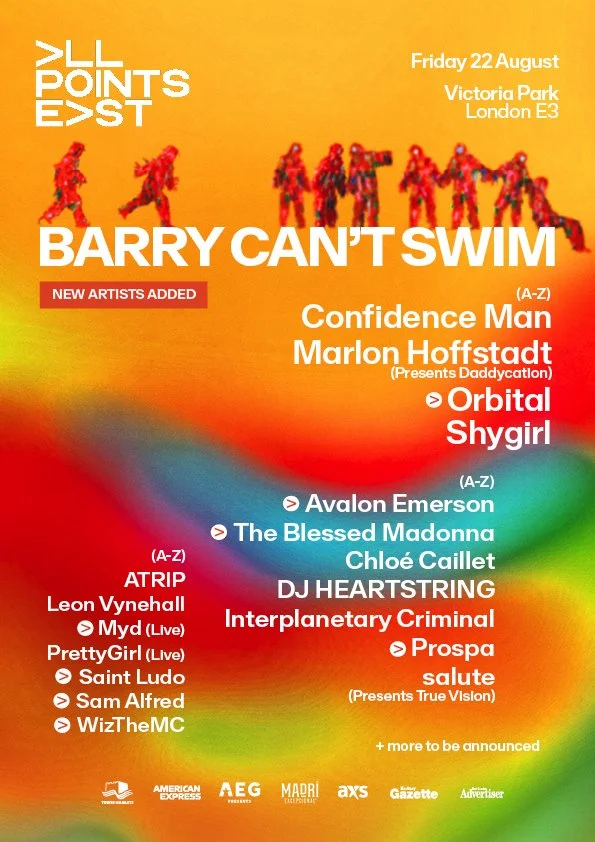 Further names a confirmed for Barry Can't Swim Line-up at All Points East 2025