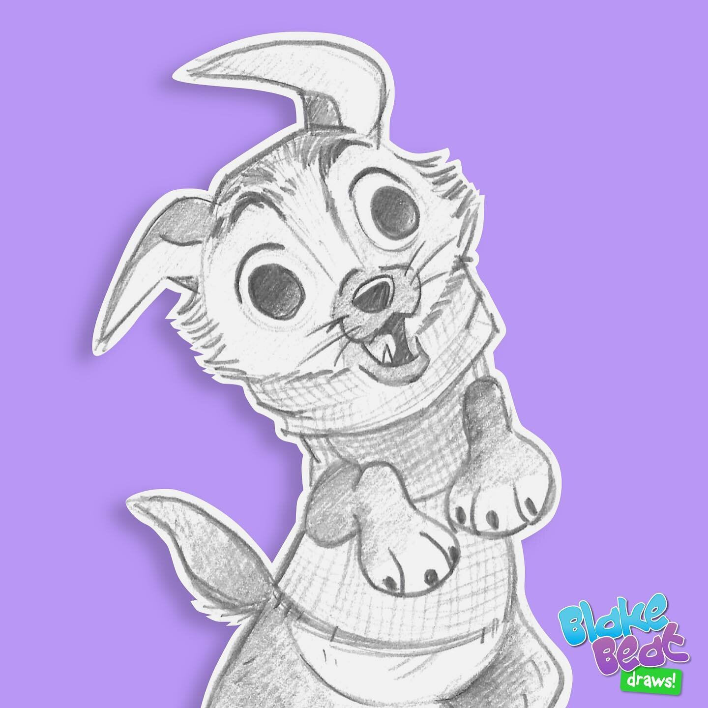 It&rsquo;s National Hug Your Dog Day. Would you hug him to celebrate? 🐶 
&bull;
#hugyourdog #hugyourdogday #drawing #illustration #sketch #sketchbook #cartoon #movies #pussinboots #pussinbootsthelastwish #perrito #dreamworks #animation
