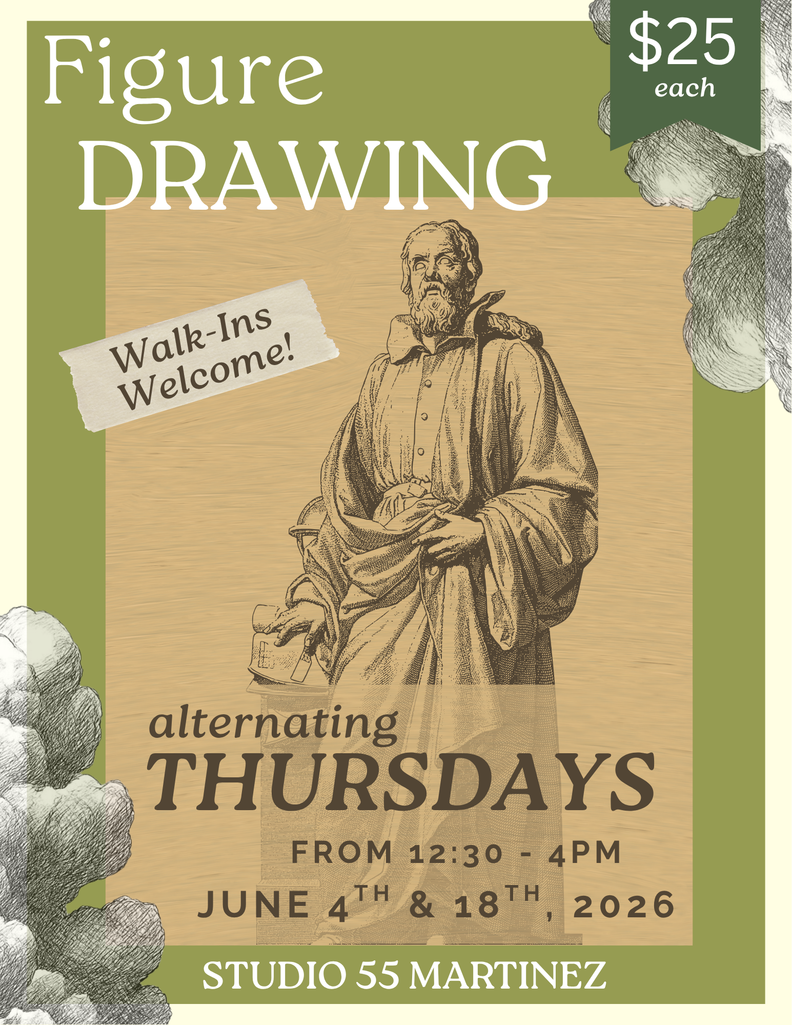 Figure Drawing Alternating Thursdays 