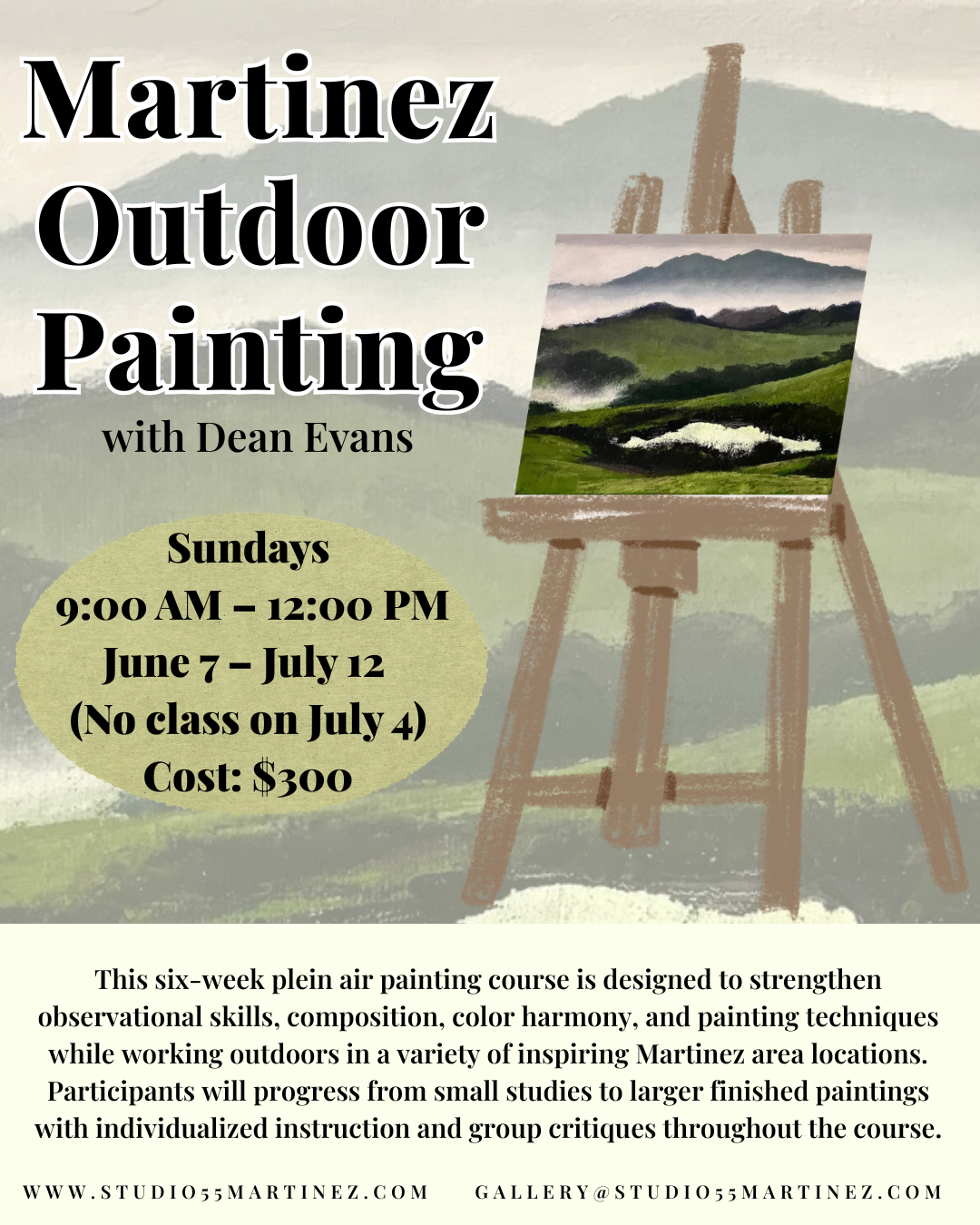 Martinez Outdoor Painting with Dean Evans