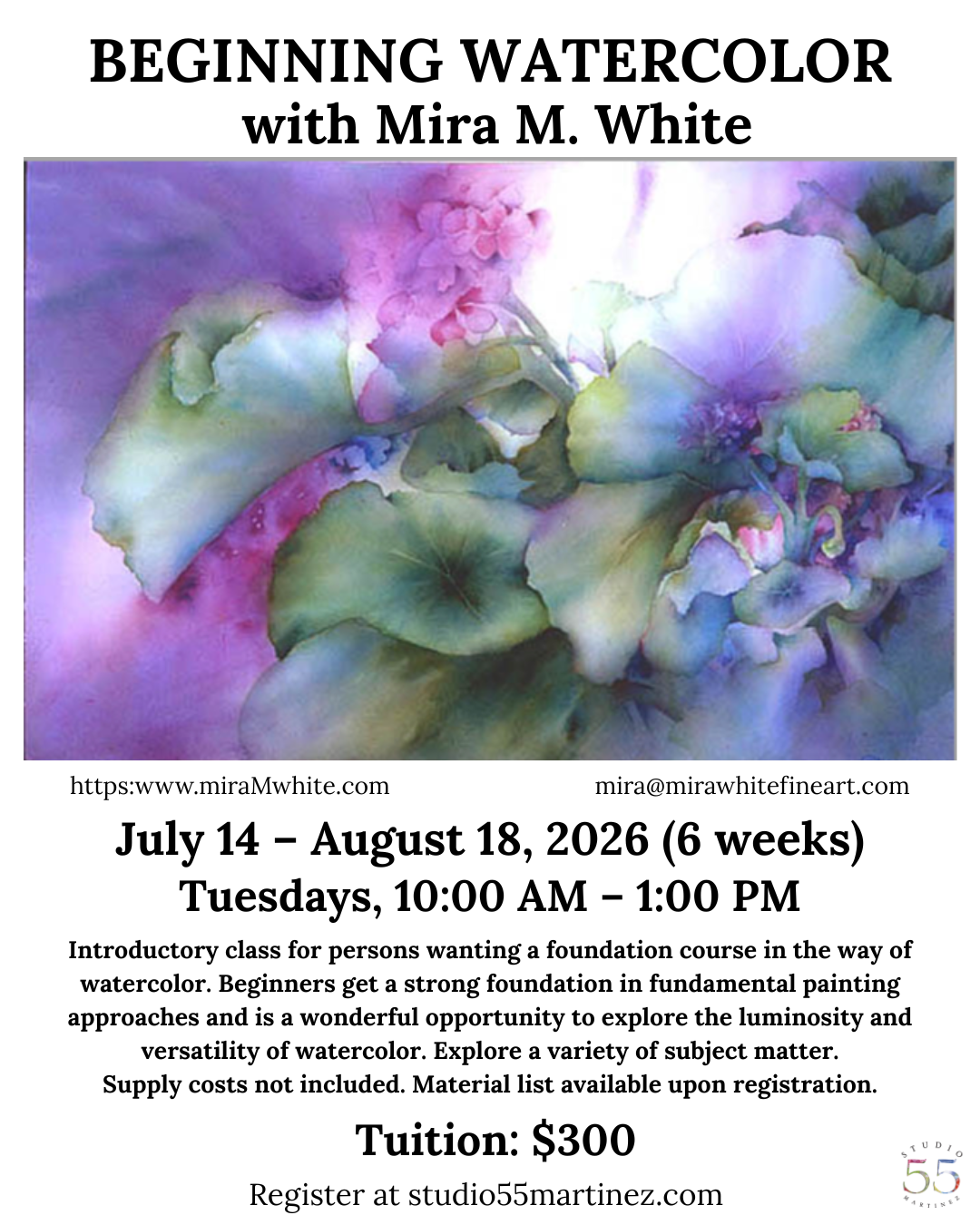 Beginning Watercolor with Mira White