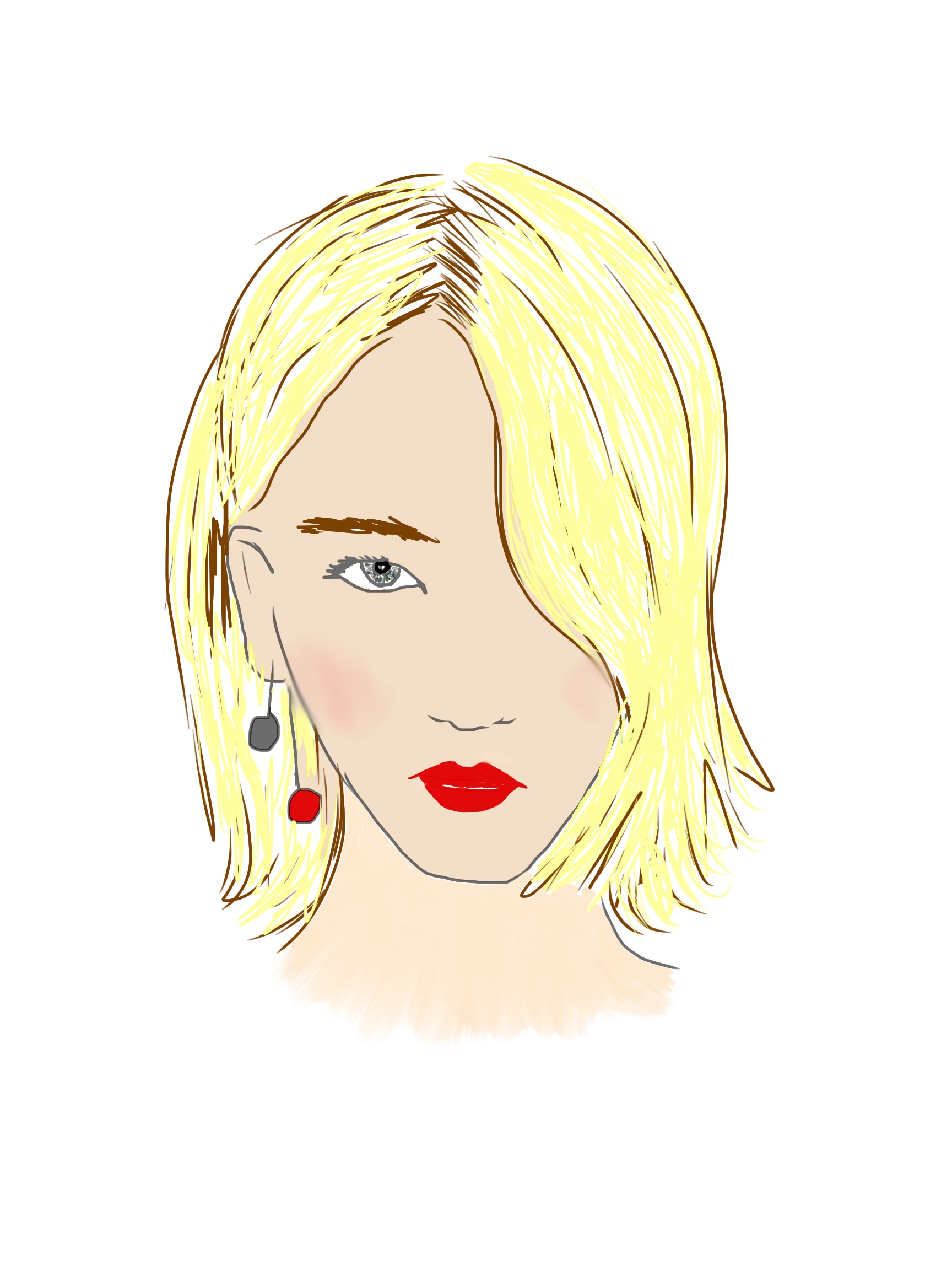 My portrait of the actress Jennifer Lawrence.