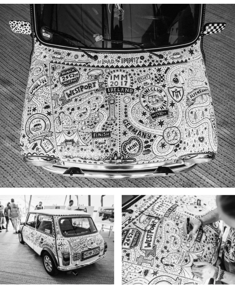 Mini road trip doodle car by Steve Simpson.