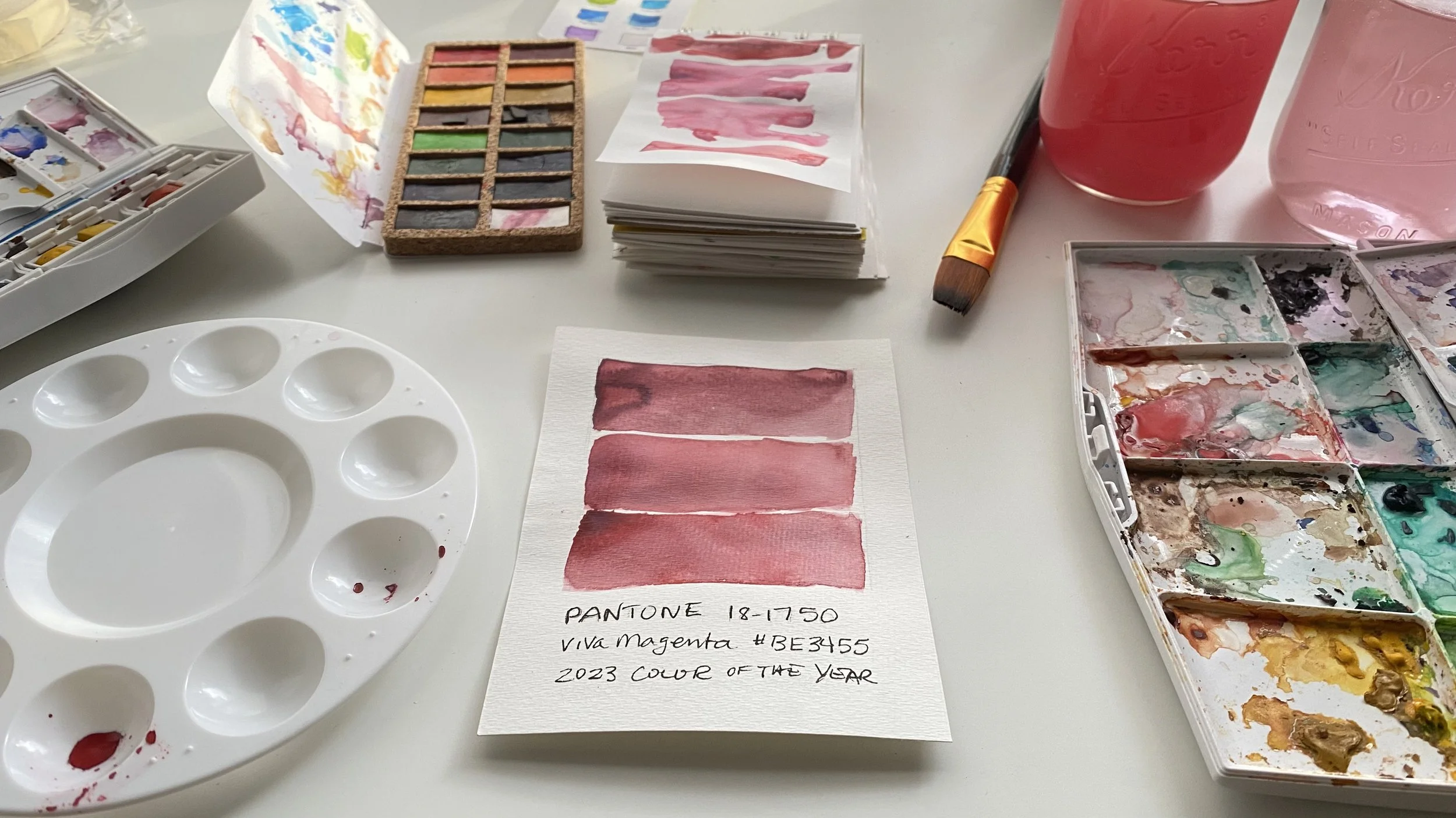 2023 Pantone Color of the Year in Watercolors