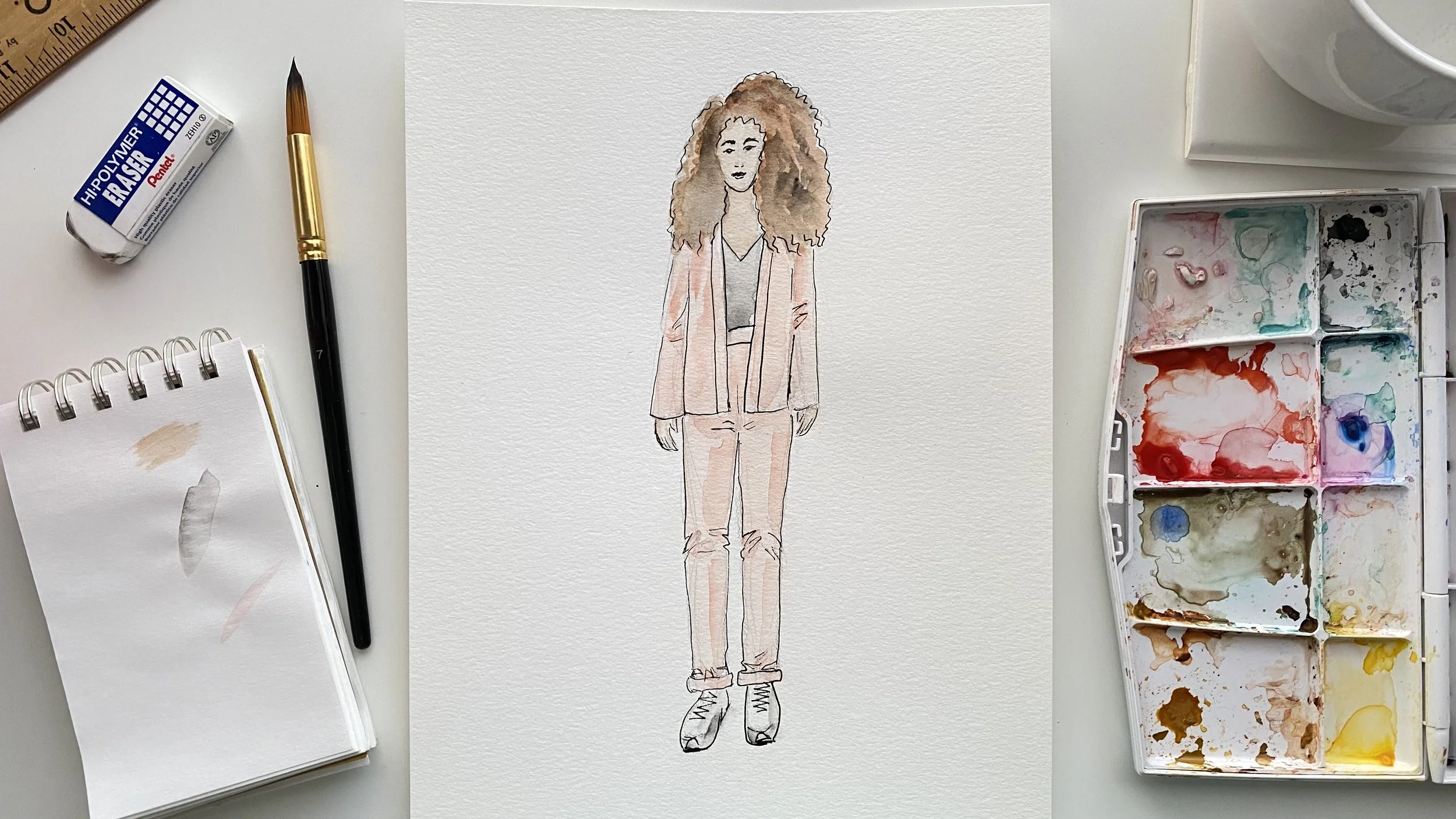 Watercolor Travel Outfits: Your Packing Plan's New Best Friend