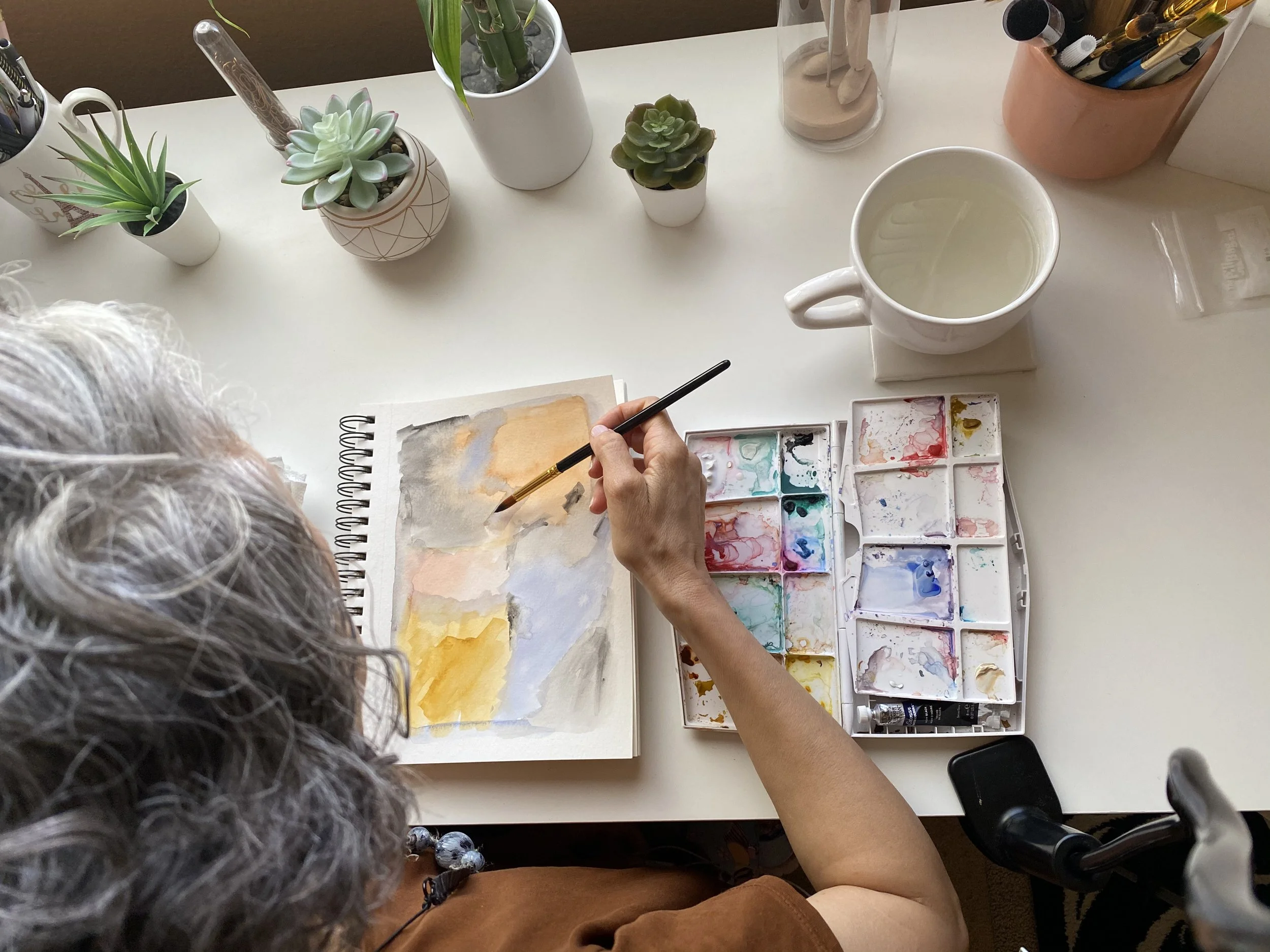 Fun, Relaxing, and Stress Melting Abstract Watercolor Painting