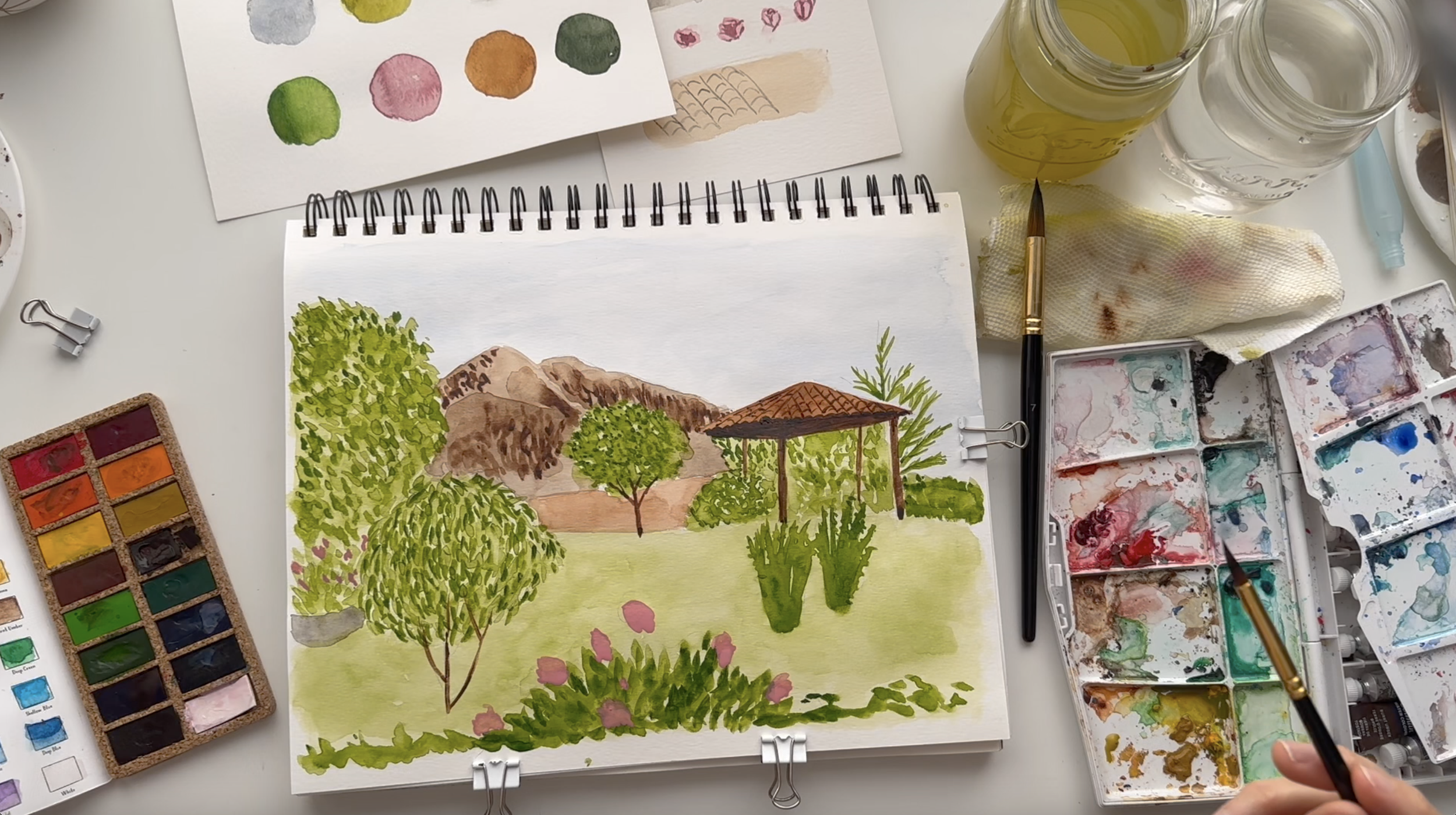 MTW- Andes Mountains watercolor Project