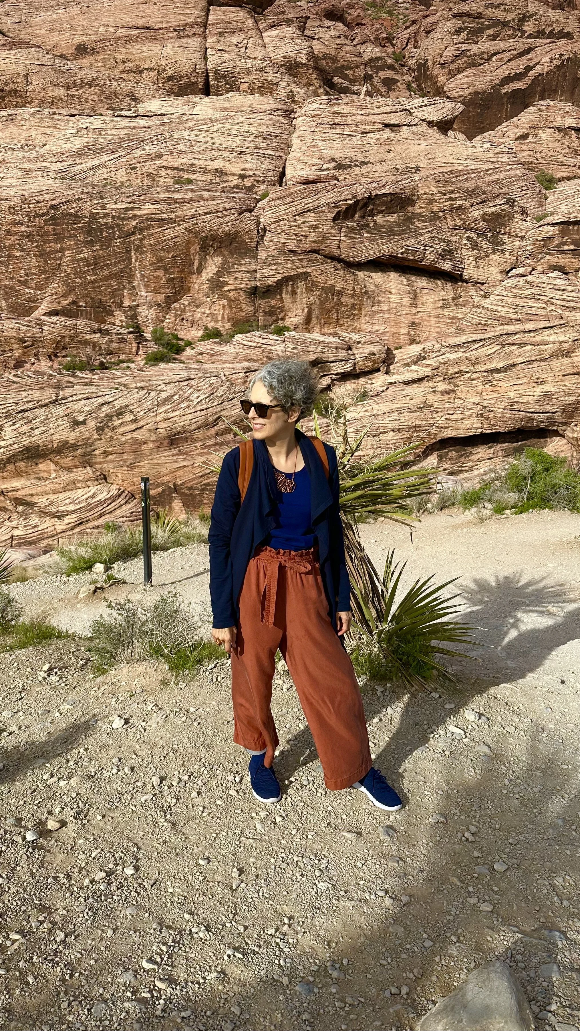 Self photo portrait in the desert