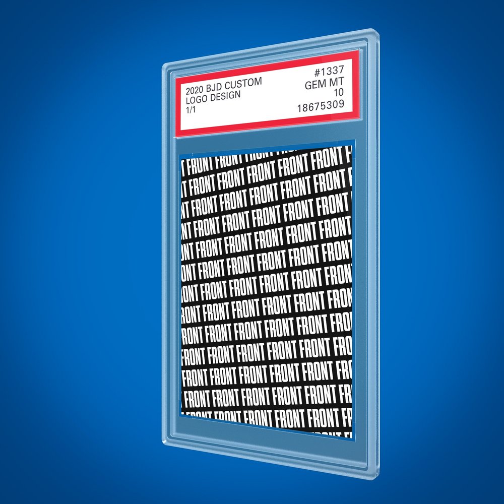 custom graded card slab Custom Graded Baseball Card with Holographic Finish - PSA Style Slab, –  Your Trading Cards main image 0