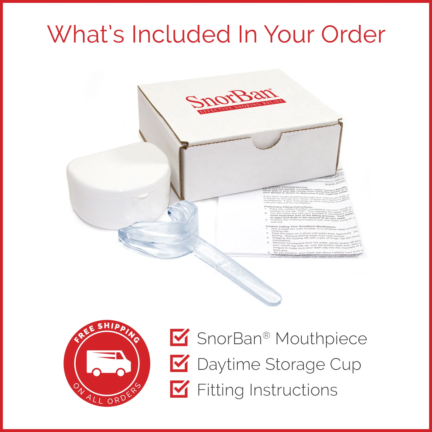 SnorBan Mouthpiece