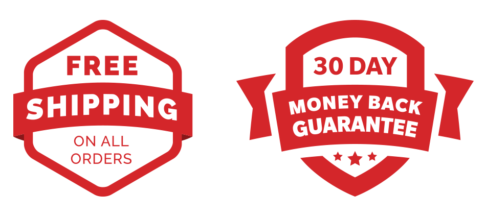 Free Shipping and 30 day money back guarantee on all Snorban orders icons
