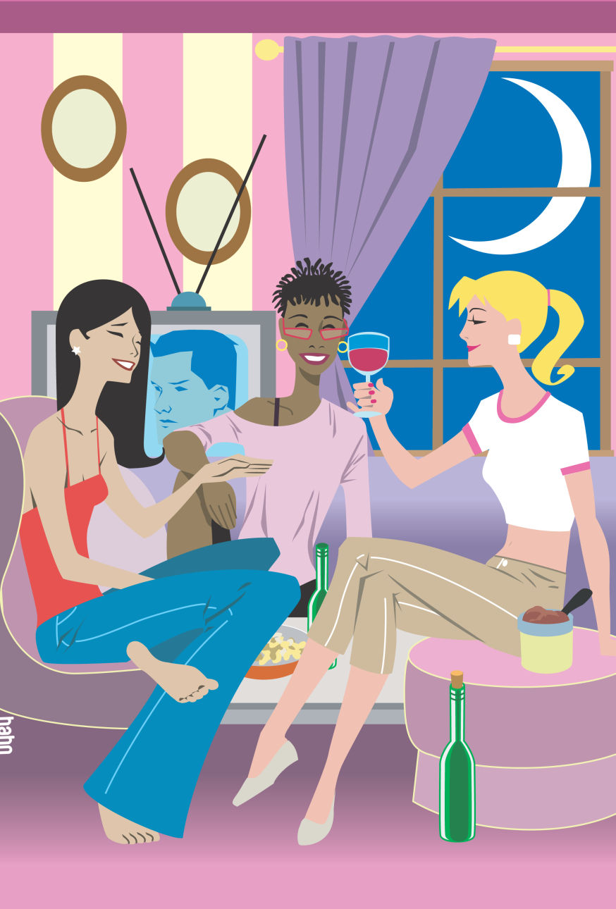 “Girls’ Night Out”, Unpublished Book Cover, Collectors Press