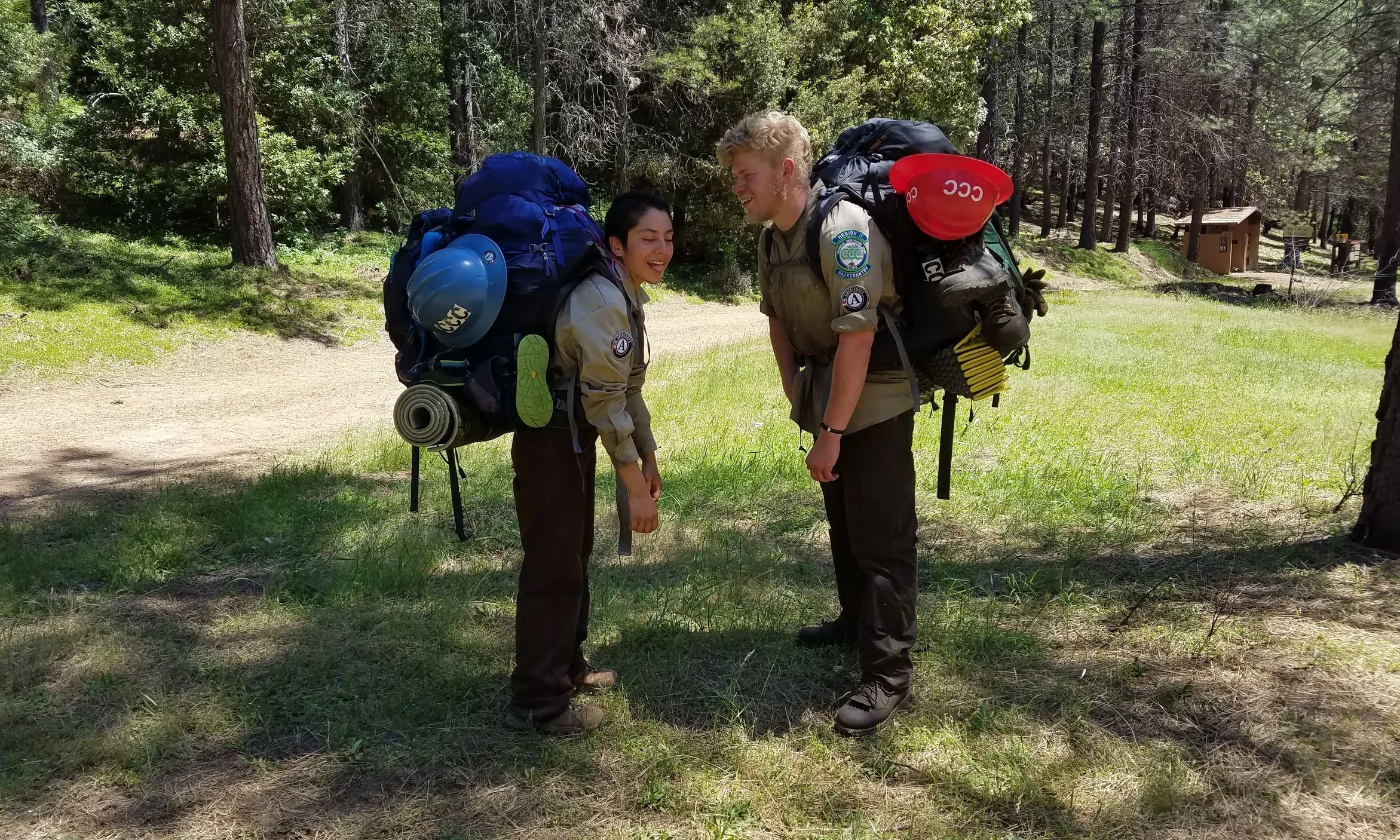 Not all heroes wear capes, some wear huge packs filled with tools and trail trash. 