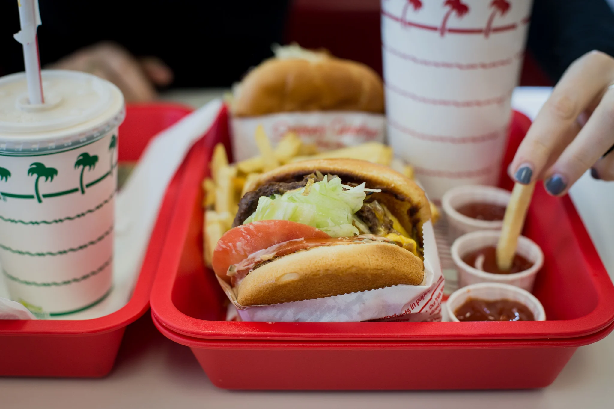 My first time at In-N-Out Burger, of course a photo was necessesary 