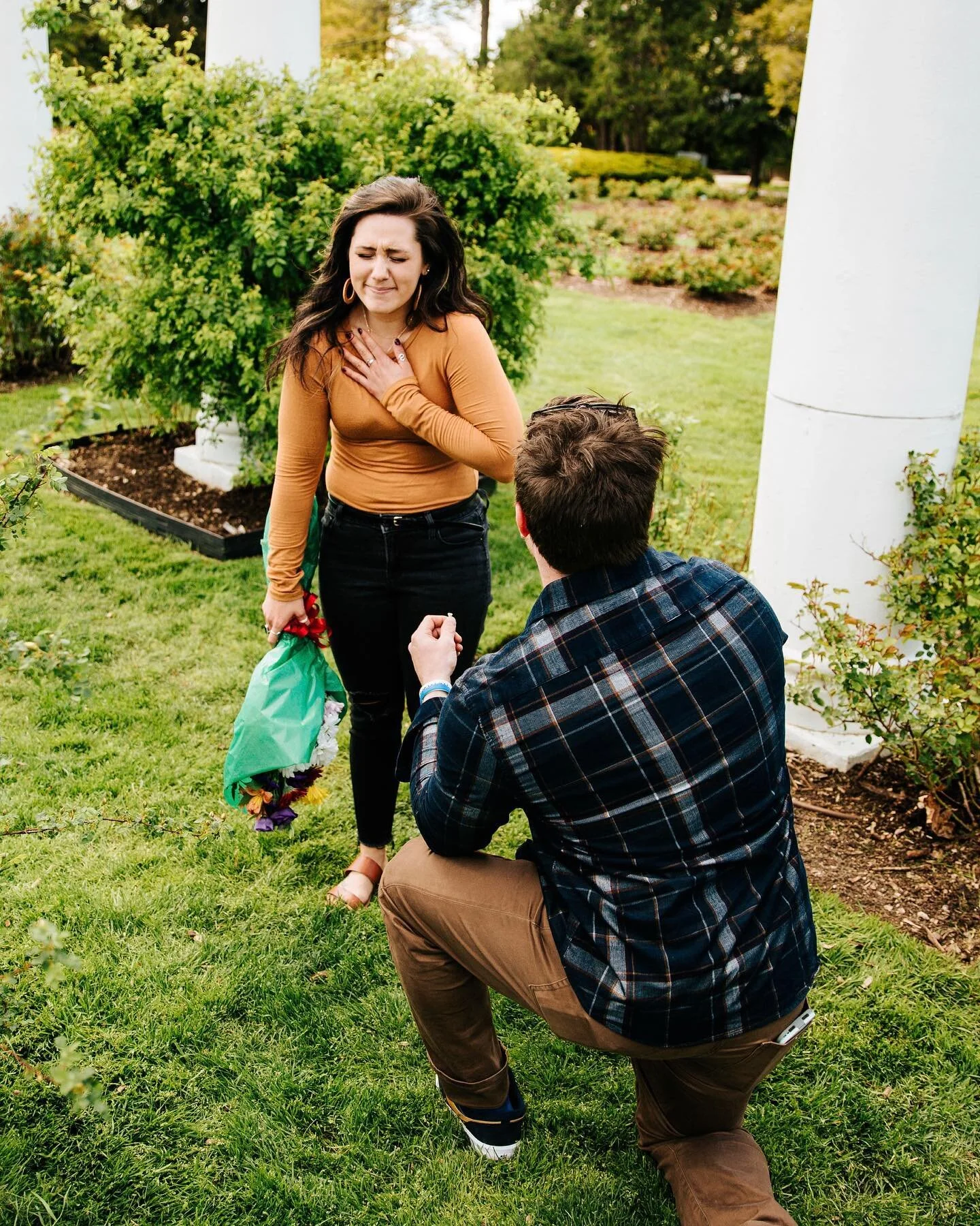 The post I&rsquo;ve been waiting to be able to make for months... MY BEST FRIEND IS GETTING MARRIED!!!!! 

I had the best time getting to help plan and help bring this day together for Jaide and Joe!! 

So here&rsquo;s the story: About 6 weeks ago, I got a text from Joe asking how to go about getting an engagement ring. And when I tell you I literally screamed out loud, I&rsquo;m not kidding! My jaw must&rsquo;ve been on the floor for a solid 5 minutes before I could even respond. I had no idea Joe wanted to get engaged anytime soon, but was SO excited to start helping him plan!! He said he wanted to propose on Jaide&rsquo;s birthday (this past Wednesday) if possible and if we could get the ring in on time, so we were on it to make that happen! 

Only one problem, neither one of us had any idea what kind of ring Jaide wanted! I didn&rsquo;t want to be obvious and straight up ask, so after consulting with some friends, we decided the best way to figure it out was to make an Instagram po