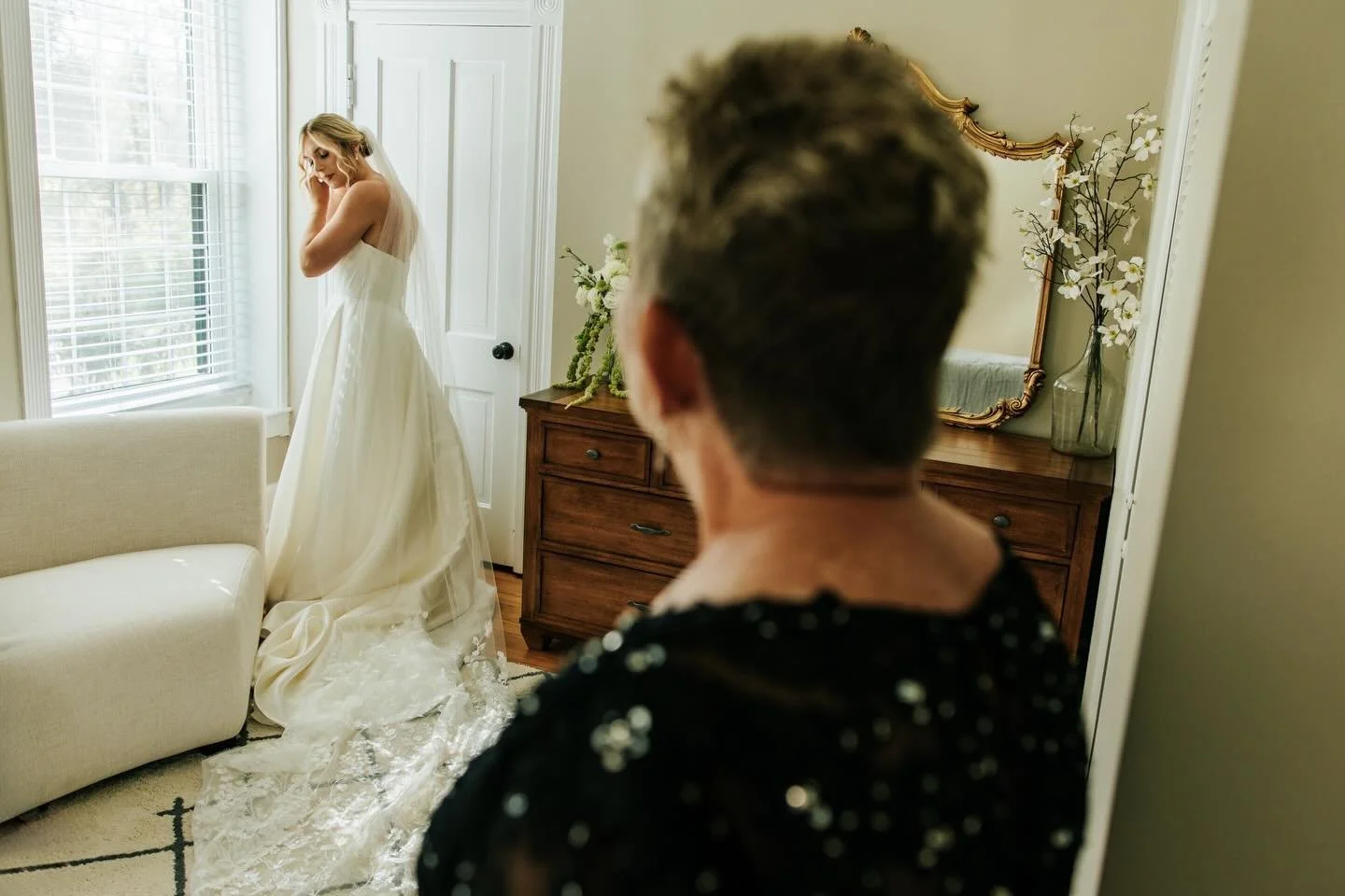POV: Watching your daughter put the finishing touches on her wedding look before you walk her down the aisle to marry the love of her life 🥹🤍✨