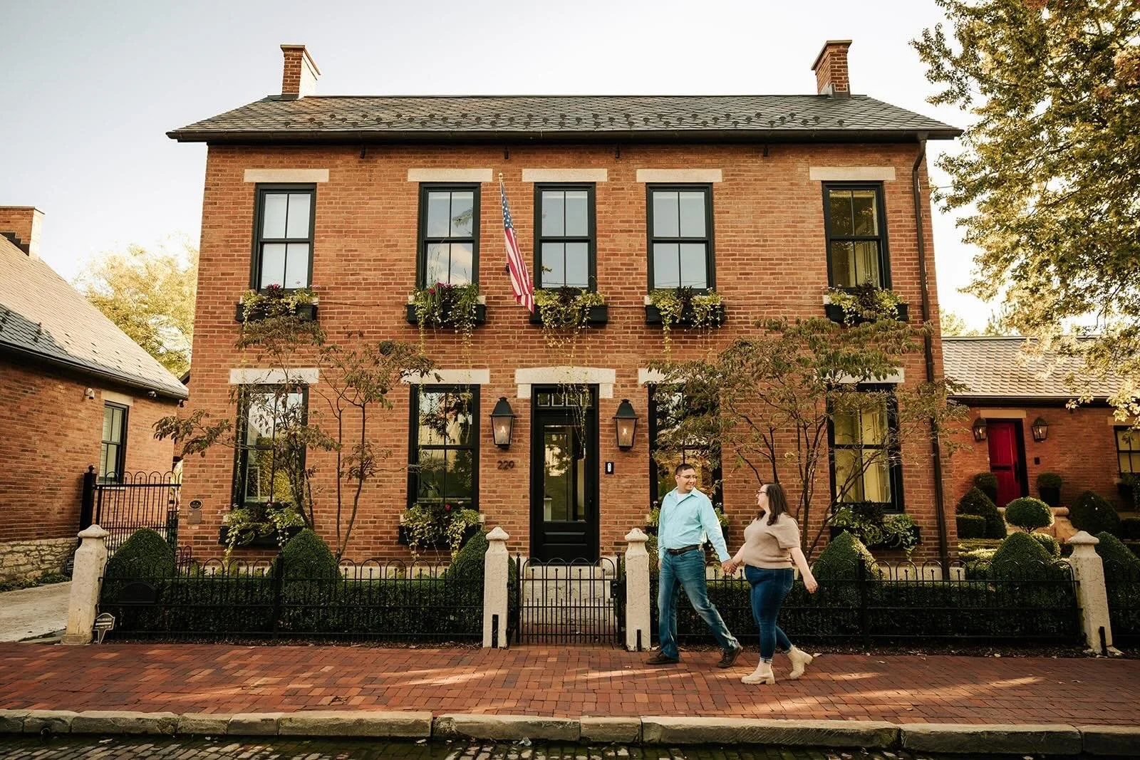 I&rsquo;ll never say no to engagements in German Village. Always always always a favorite spot to shoot! 🫶🏻✨