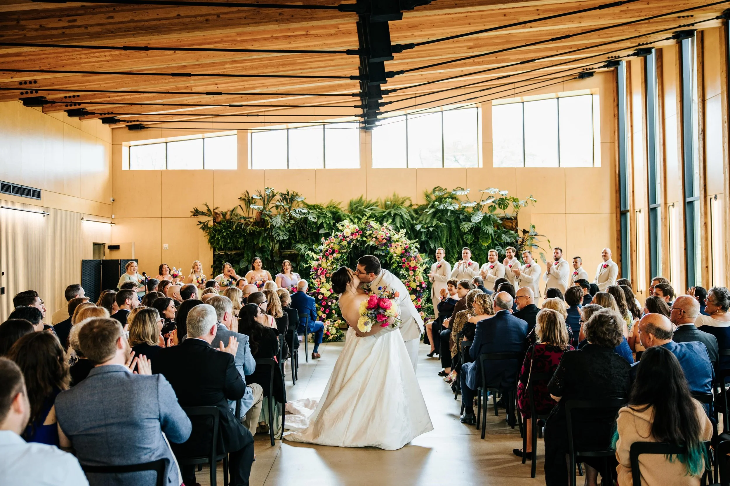 The second first kiss as husband and wife 🥰

Venue: @jorgensenfarms / The Garden
Photo: @haleyelizabethstudios 
Florals: @jorgensenfloral 
Hair: @cactushairsalon