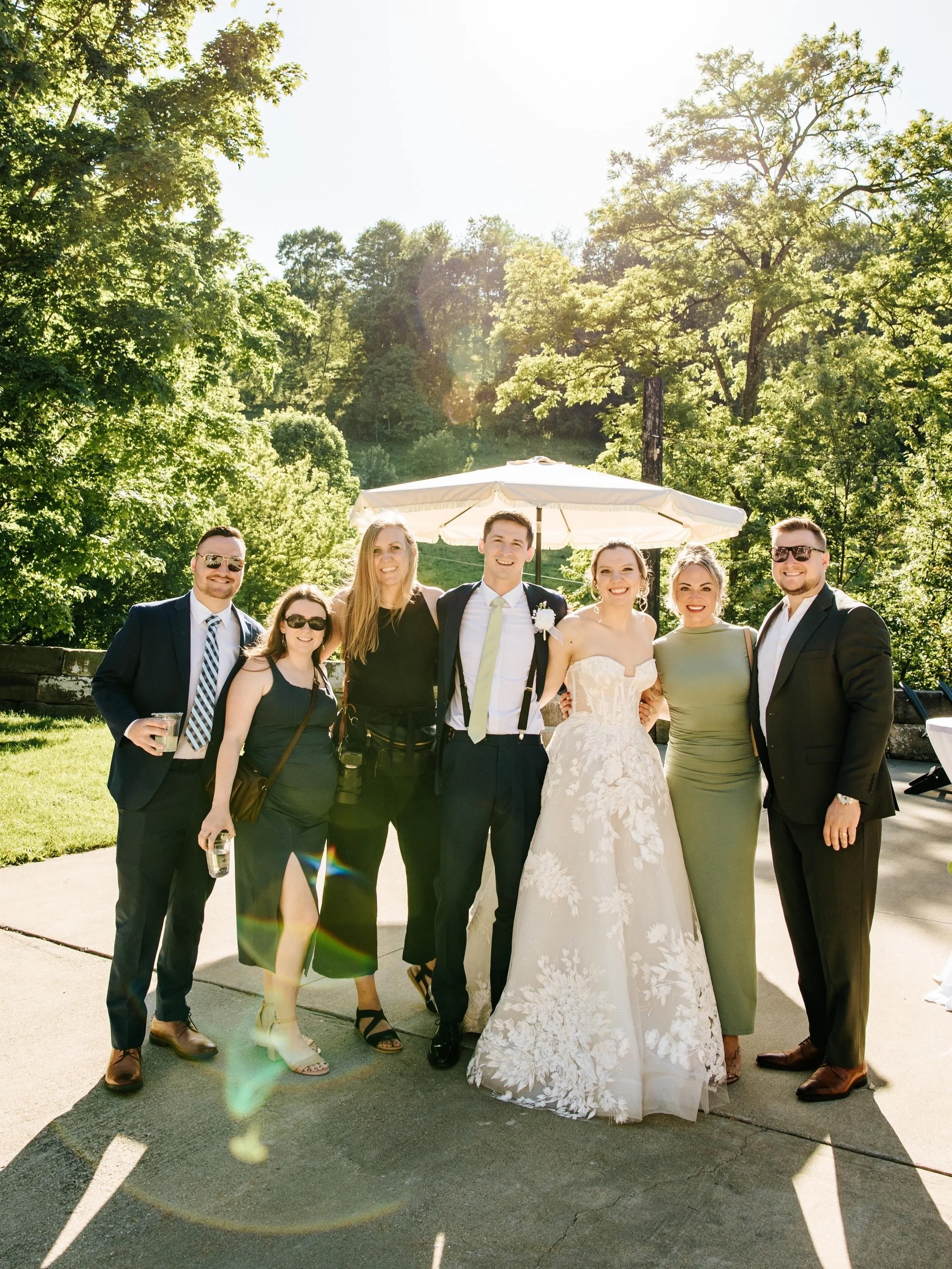 One of my 2021 couples, one of my 2025 couples and the last wedding I photographed, one of my 2026 couples! It&rsquo;s always so, so good getting to see and catch up with my past couples on wedding days! I love when they&rsquo;re all friends!! 🤗