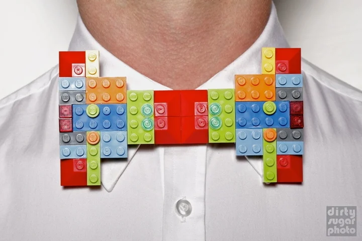 Bow Tie #2. Nicholas Ruiz. Assembled March 2011. Legos, super glue. Forest Hills, NY.