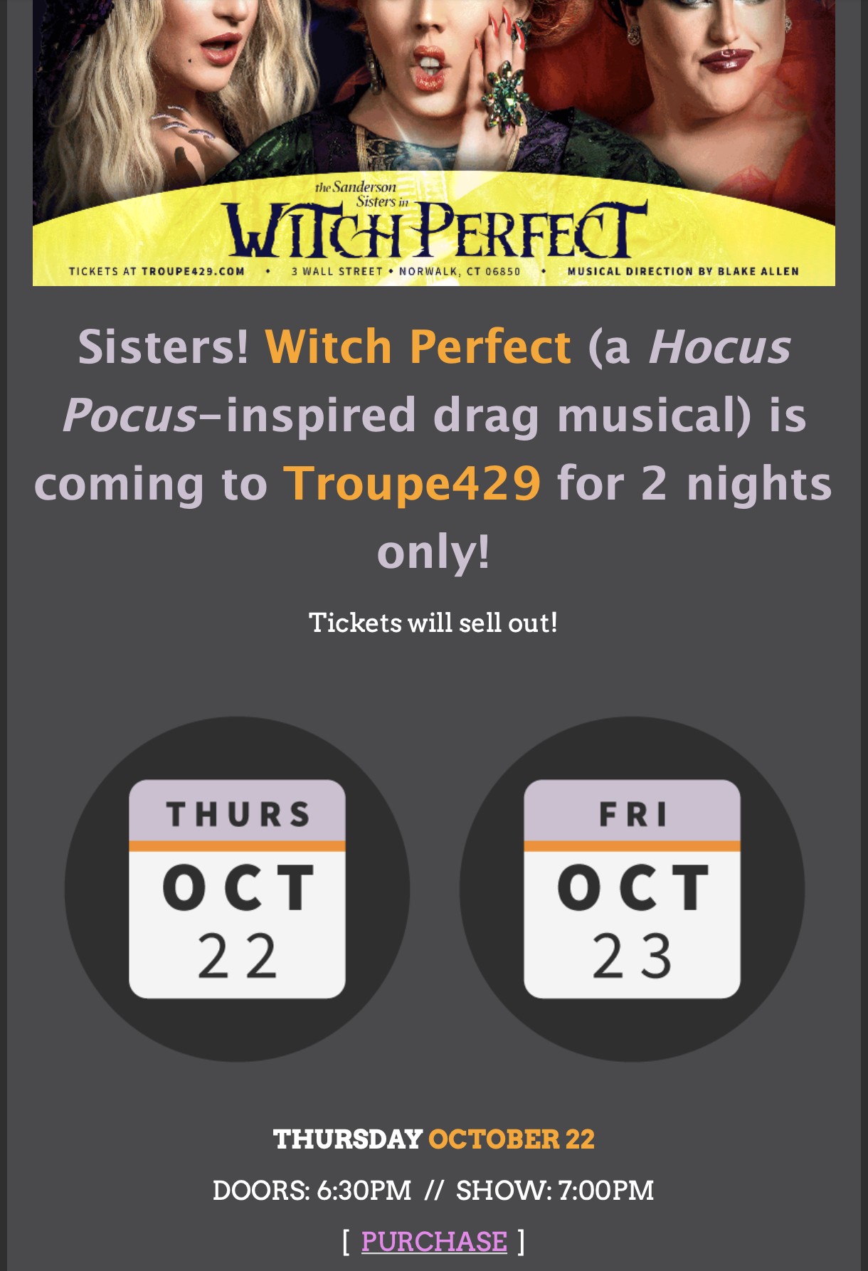 ANNOUNCEMENT E-BLAST (CLICK TO OPEN)