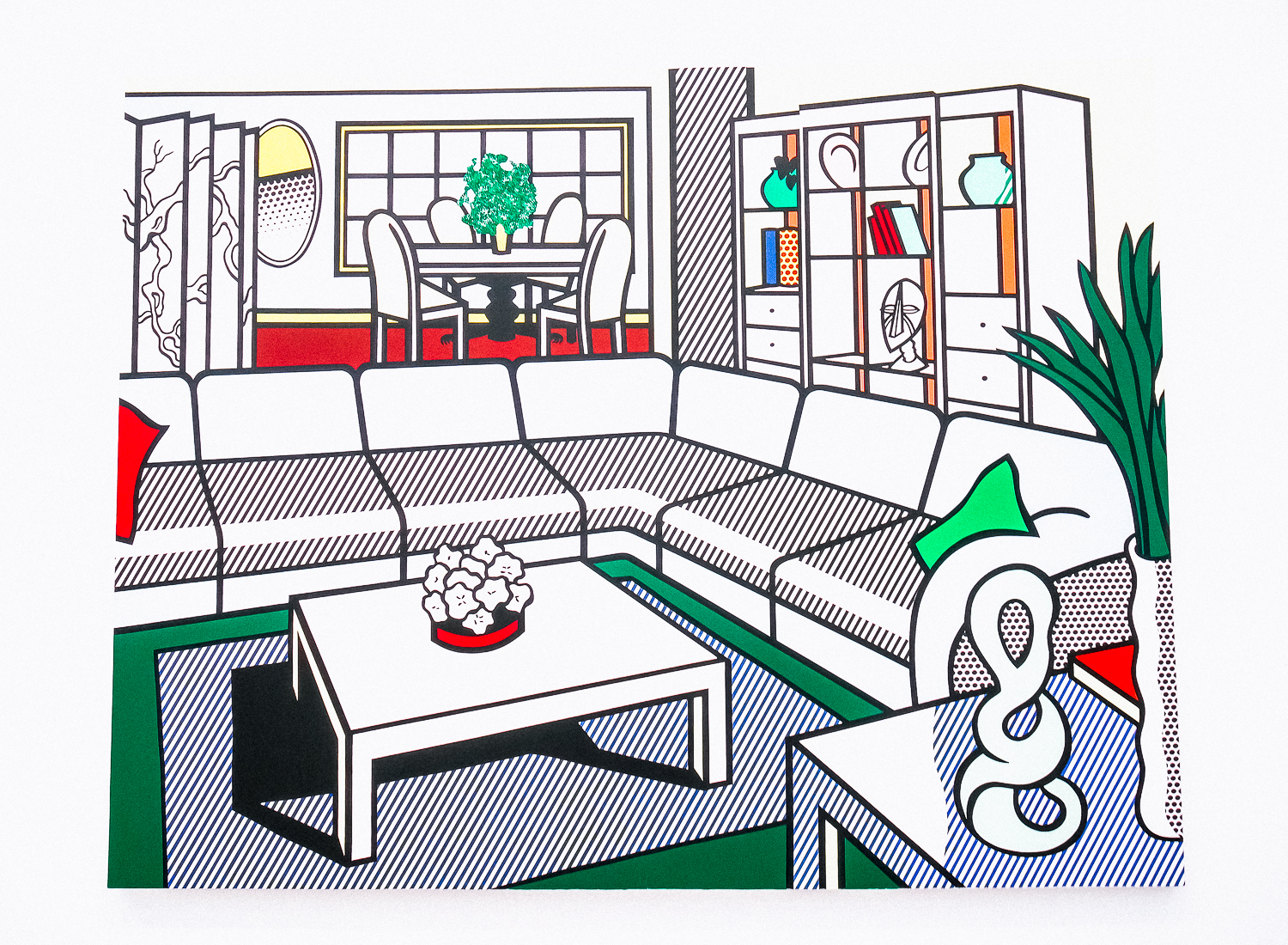INTERIOR WITH AFRICAN MASK