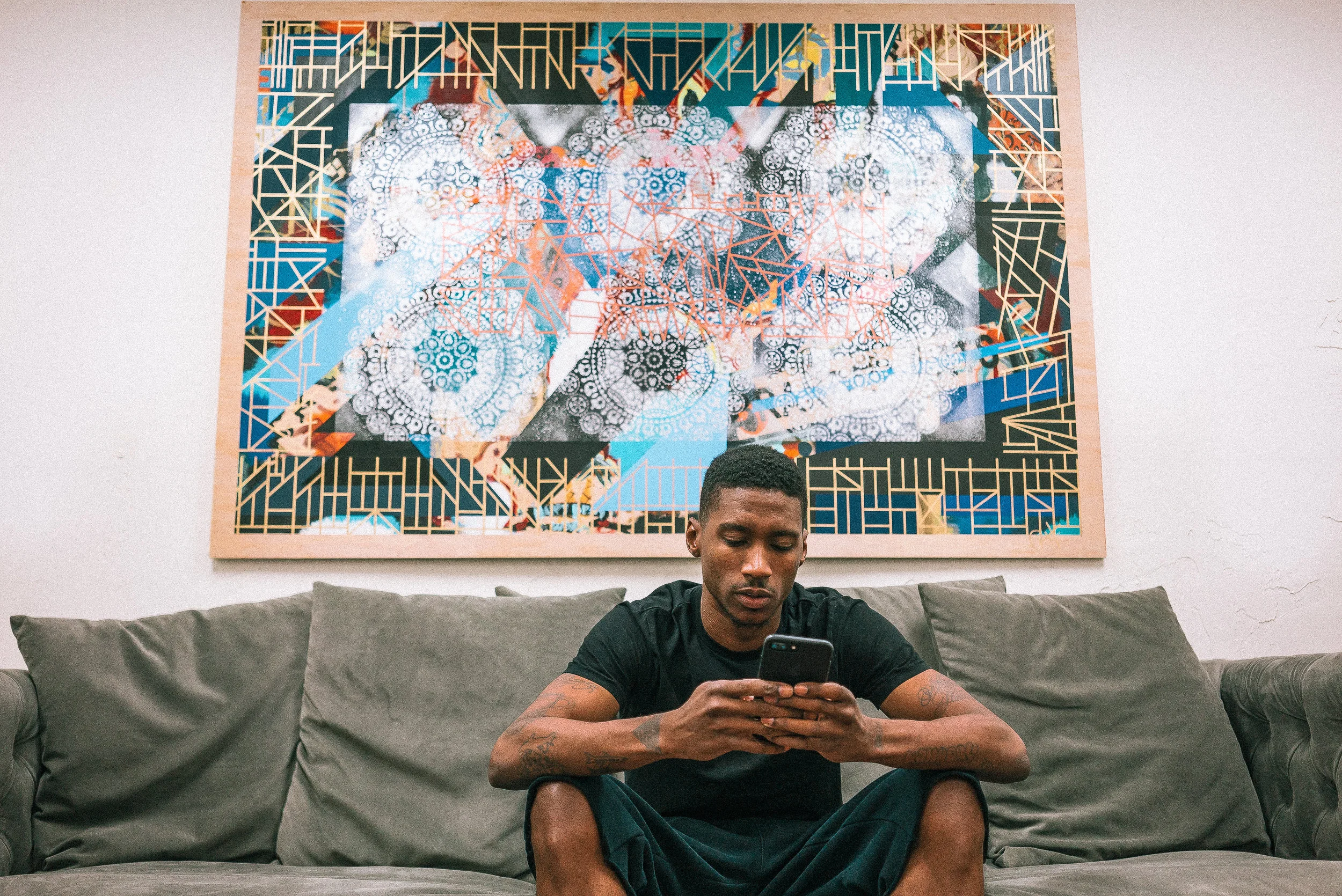 “If my painting was a recipe, I would add colors that symbolize different things that give off positive energy”