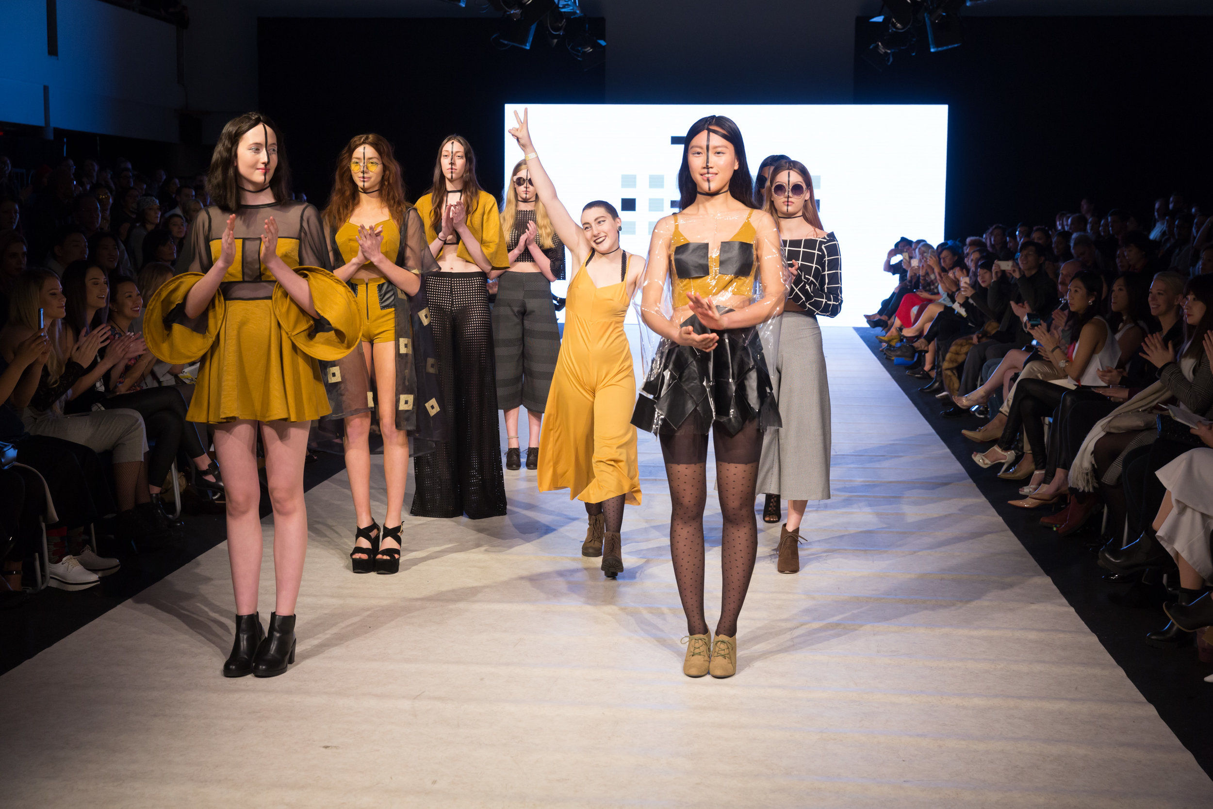 Designer Ella "Lennon" Wallach and her striped beauties. Photo courtesy of Ed Ng.