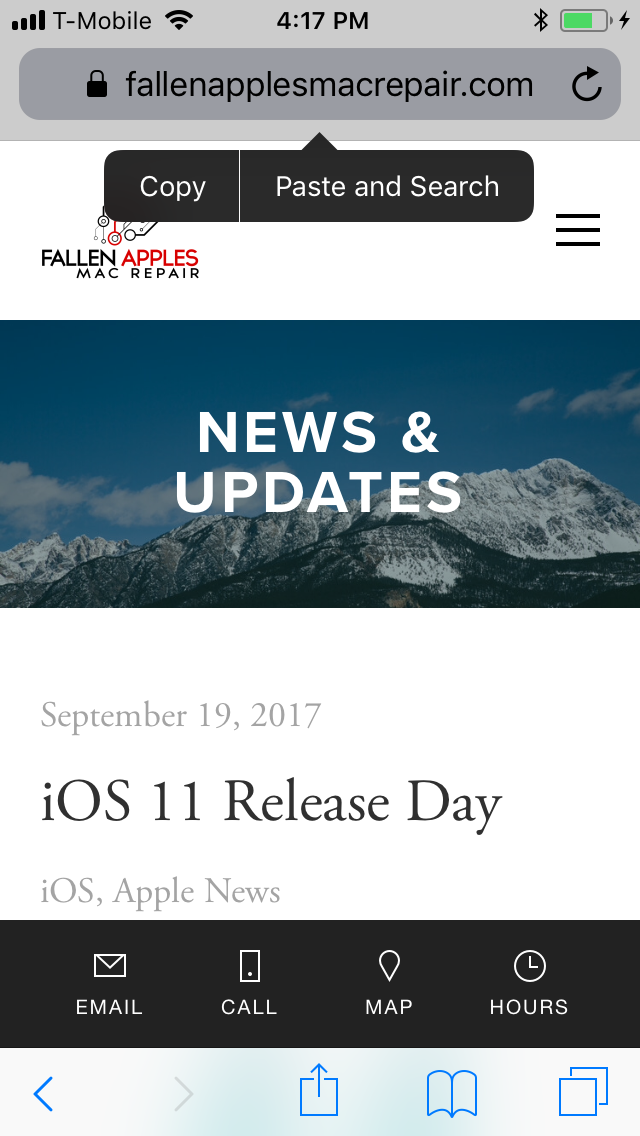 10 iOS Safari Tips Hidden Menus — Fallen Apples Mac Repair