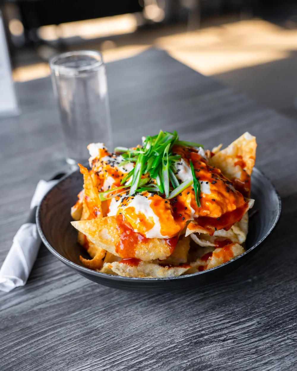 Loaded nachos overhead, Pittsburgh food photography by Ian Jones, ISJDESIGNS
