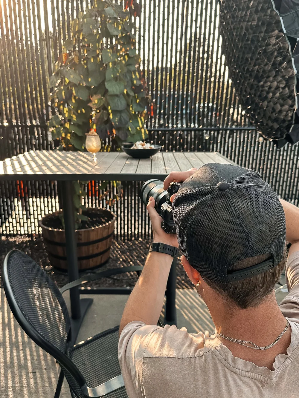 Restaurant shoot setup, Pittsburgh food photography by Ian Jones, ISJDESIGNS