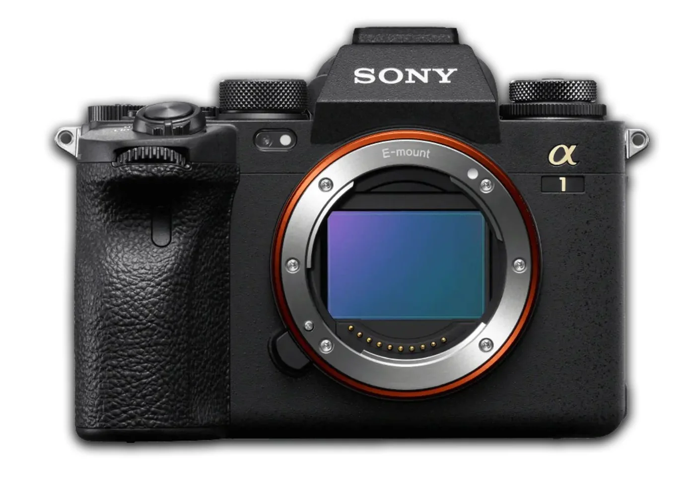 Sony Alpha 1 mirrorless camera body featuring a full-frame sensor, 8K video capabilities, and advanced autofocus, perfect for professional photographers and videographers.