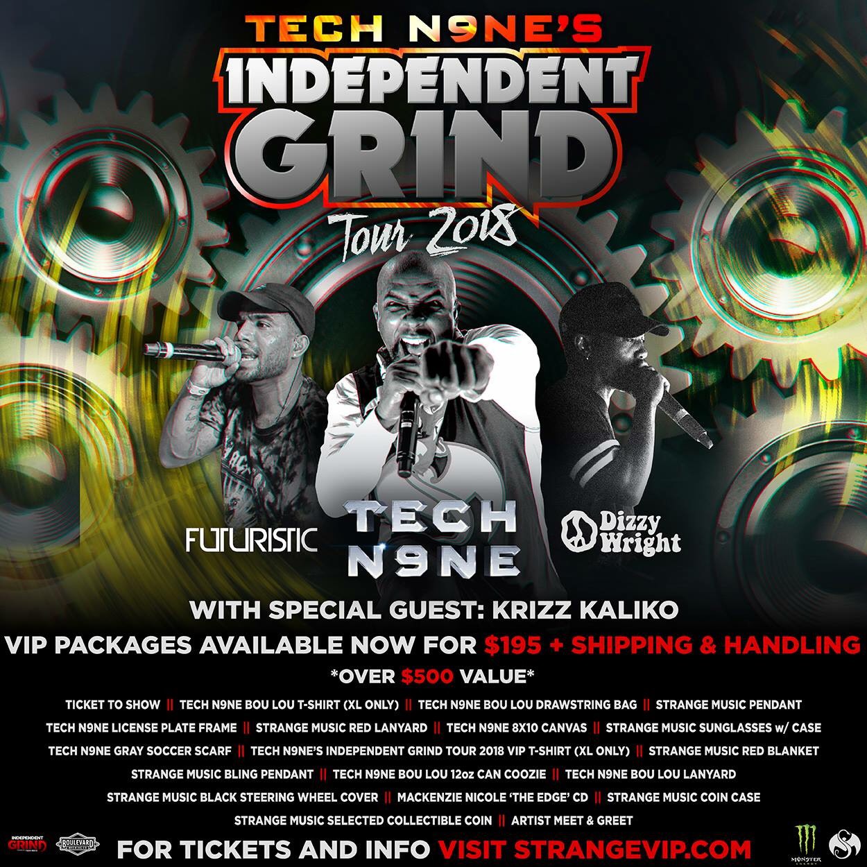 Tech N9ne, Krizz Kaliko, Dizzy Wright, Futuristic, MacKenzie Nicole Live in Idaho Falls