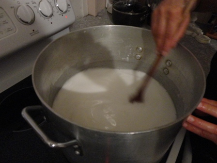 Keep stirring until it becomes very thick
