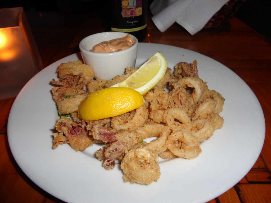 Flash Fried Calimari: Chipotle Aioli Sauce