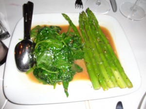 Spinach and Asparagus