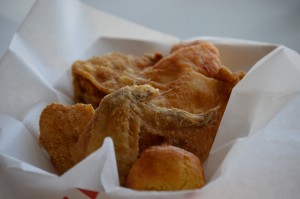 Fried Chicken with Corn Muffin
