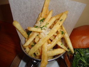 Herb parmesan fries