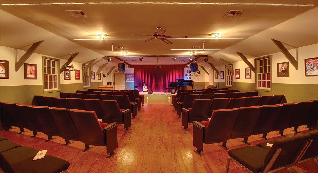 The Listening Room at The Bugle Boy where concerts are held on Friday & Saturday evenings.
