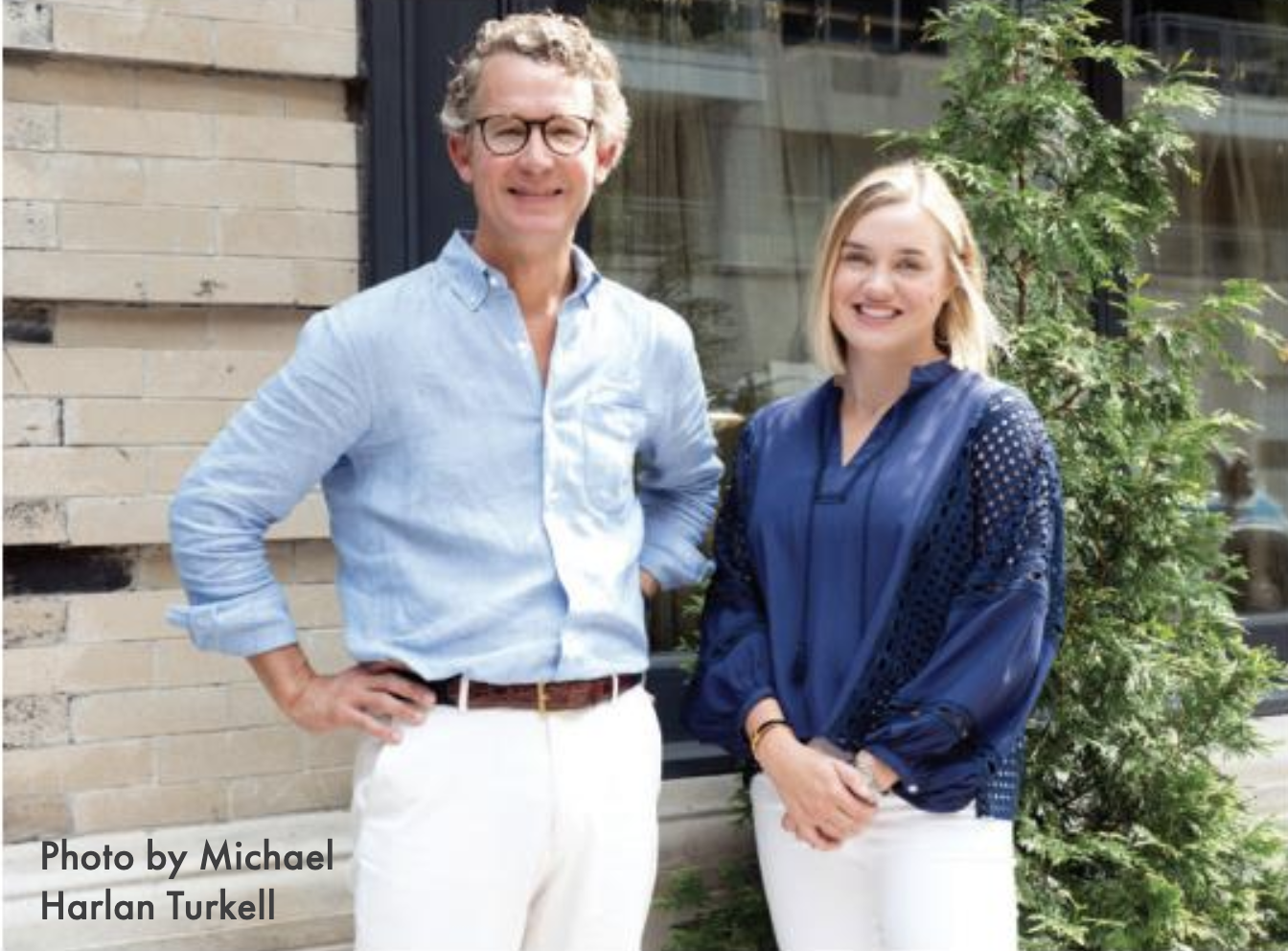 Photo by Michael Harlan Turkell Director of Design Jason Bell and Senior Interior Designer Samantha Feuer