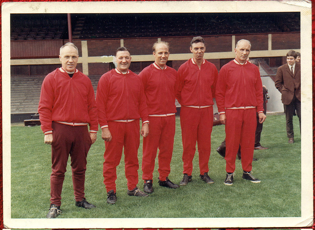 Medlemmerne af det legendariske Boot Room: Bill Shankly, Bob Paisly, Ronnie Moran, Joe Fagan og Reuben Bennett. Foto: Liverpool FC via Getty Images
