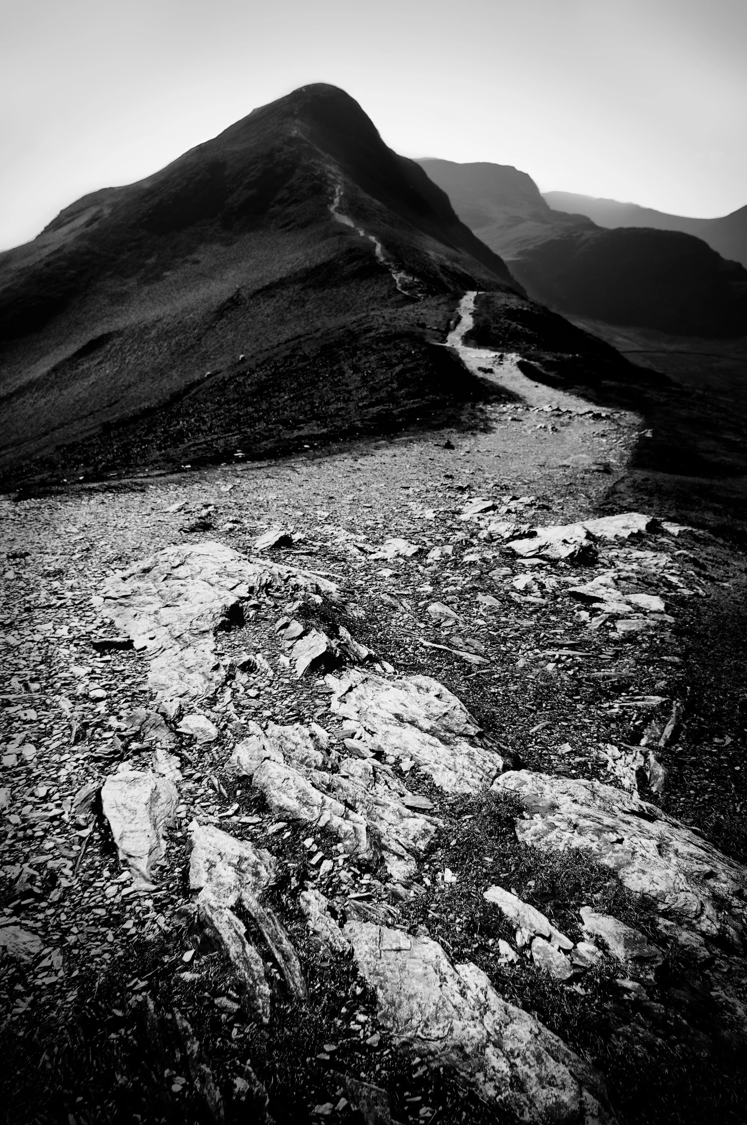 Cat Bells - a favourite location brought to life with black and white on this image.