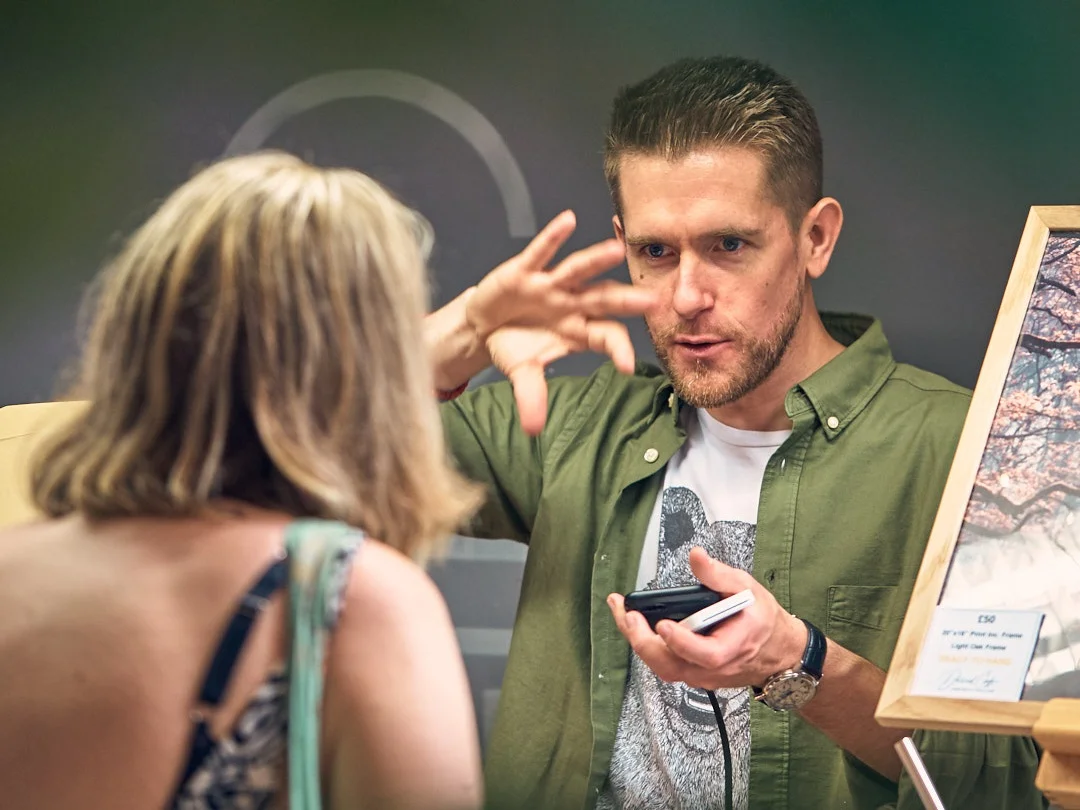 When not selling prints, I like to practice hypnosis.