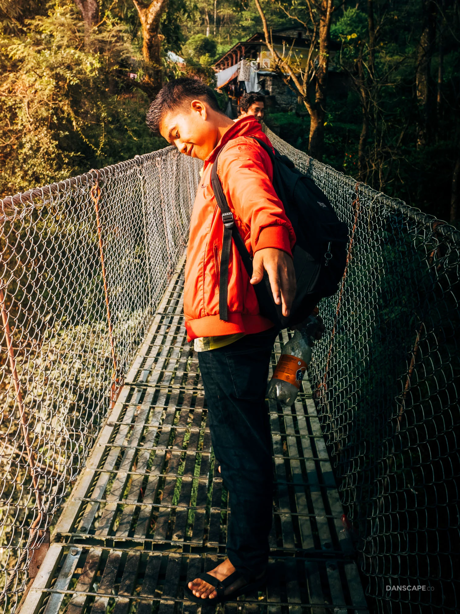 Teenager on the Bridge in Bhulbhule