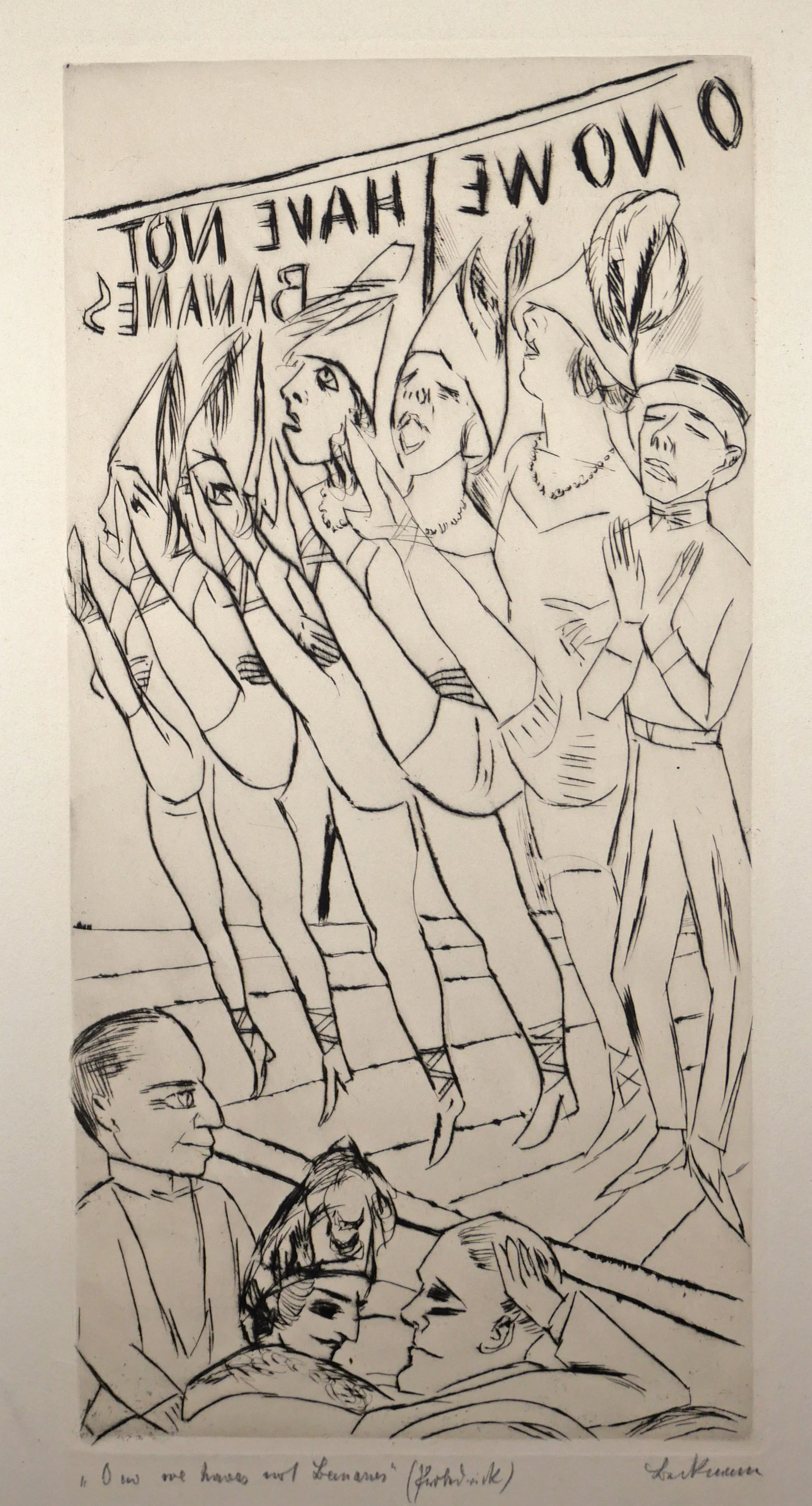  Max Beckmann  VARIETÉ Kaltnadel. 1924. 
